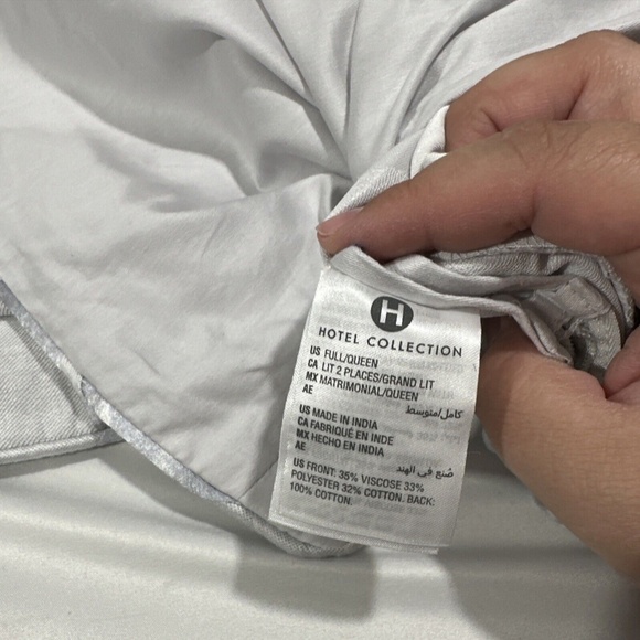 NIB $335 [ Full / Queen ] Duvet Cover for Hotel Collection Dimensional‎ - Picture 6 of 13